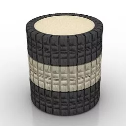 Cylinder Seat Furniture 3d model Cylinder Seat Furniture 3d model