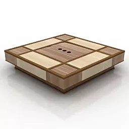 Rectangle Diy Style Table 3d model