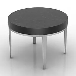 Modern Round Table For Living Room 3d model