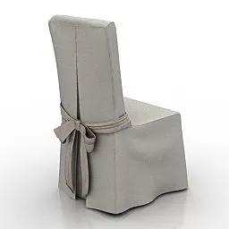 Grey Wedding Chair Furniture 3d model