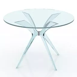 Modern Round Glass Table Design 3d model Modern Round Glass Table Design 3d model