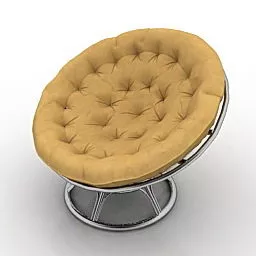 Round Armchair 3d model