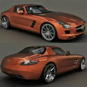 Mercedes Benz Sls Sport Car 3d model