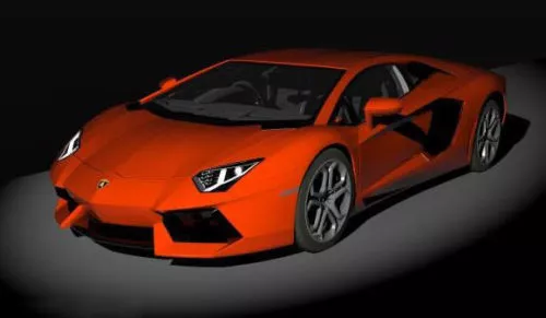 White Lamborghini Gallardo 3d model