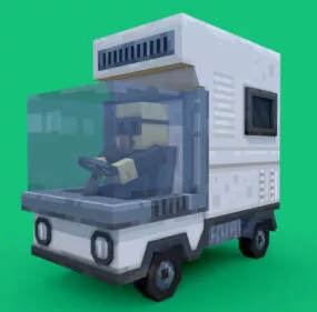 Gaming Vehicle Misfit Truck 3d model