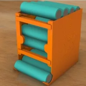 Printable 18650 Battery Dispenser 3d model