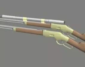 Vintage Gun 1866 Winchester 3d model