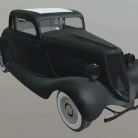 1934 Vintage Car 3d model