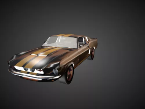 Car Ford Mustang Shelby 1967 3d model Car Ford Mustang Shelby 1967 3d model