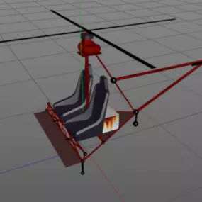 Mozzie Helicopter 3d model