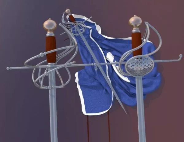 Weapon Rapier Swords 3d model Weapon Rapier Swords 3d model