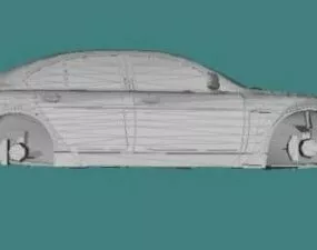 Bmw 760i 2002 Lowpoly Car 3d model