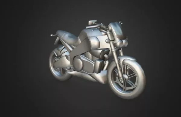 Moped Motorcycle Scooter 3d model