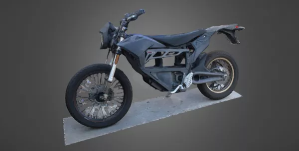 Retro Motorcycle 3d model