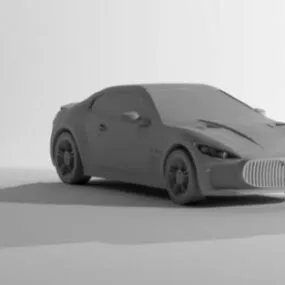 Lowpoly Car Maserati Gt 2014 3d model