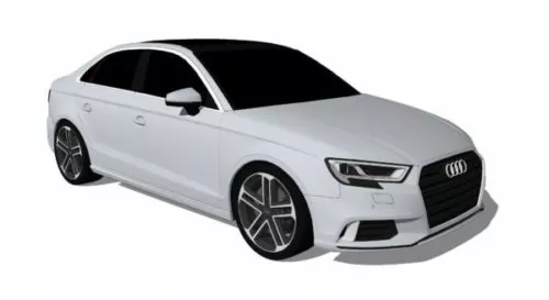Audi A3 Sedan Car 2017 3d model Audi A3 Sedan Car 2017 3d model