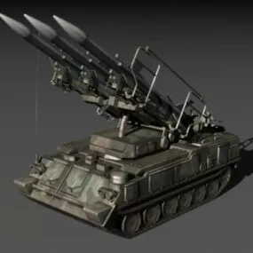 2k12 Kub Air Missile System 3d model