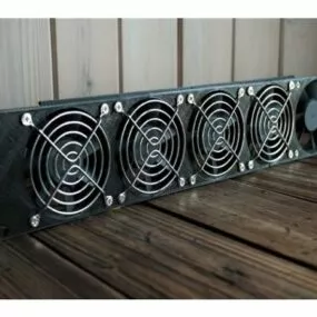 Printable Rack Mount 80mm Fans 3d model