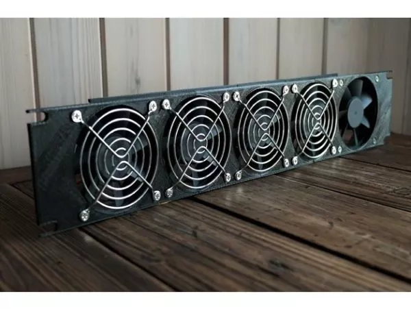 Printable Rack Mount 80mm Fans 3d model Printable Rack Mount 80mm Fans 3d model