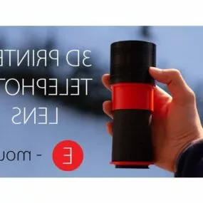Printable Telephoto Lens Sony 3d model