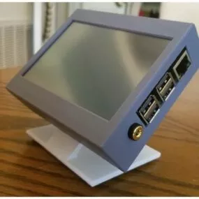 Printable Waveshare Lcd Raspberry Pi Stand 3d model