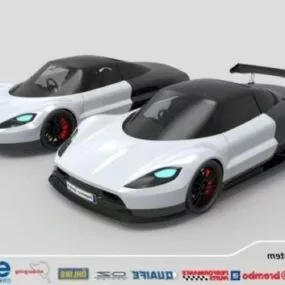5g Scs Sport Car 3d model