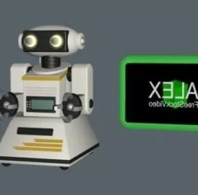 Vintage Robot 80s 3d model