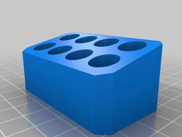 Printable Aaa Battery Stand 3d model Printable Aaa Battery Stand 3d model