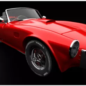 Red Ac Cobra 269 Car 3d model