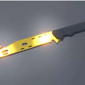Acb Golden Knife Weapon 3d model