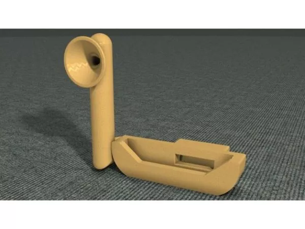 Printable Acoustic Phone Amplifier 3d model Printable Acoustic Phone Amplifier 3d model