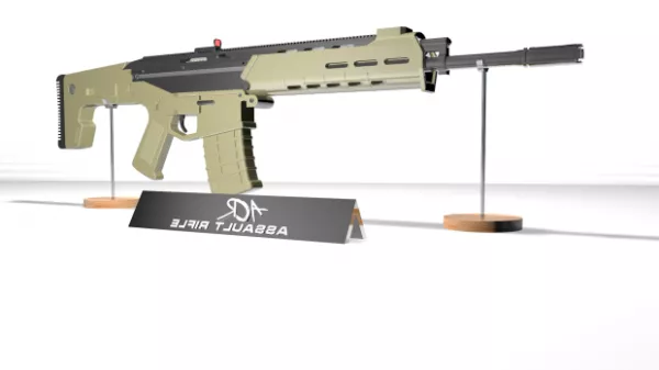 Gun Ak47 Type 2a 3d model