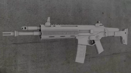 Acr Bushmaster Gun Weapon 3d model Acr Bushmaster Gun Weapon 3d model