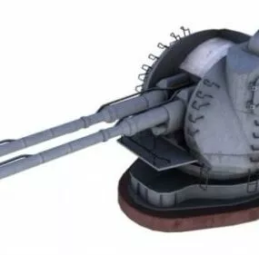 Ak-130 Naval Cannon Weapon 3d model