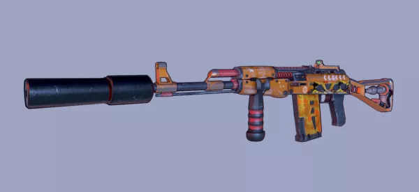 Combat Rifle 3d model