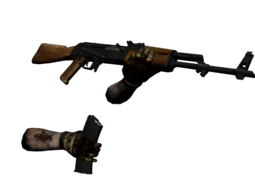 Ak-47 Gun Animation 3d model Ak-47 Gun Animation 3d model
