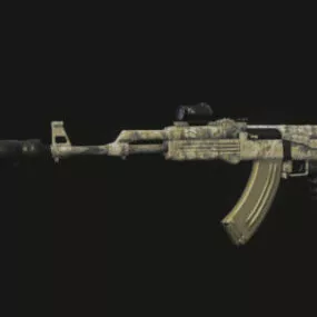 Ak74 Gun Highlander 3d model