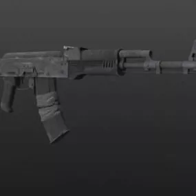 Ak-74m Gun Weapon 3d model