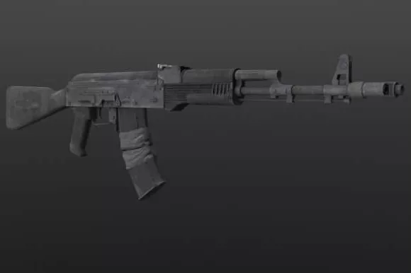 Ak47 With Bayonet 3d model