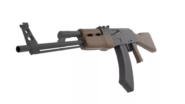 Old Ak47 Gun Weapon 3d model Old Ak47 Gun Weapon 3d model
