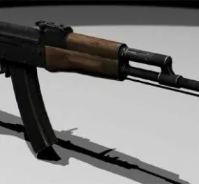 Ak74s Military Attack Gun 3d model