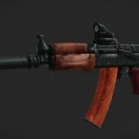 Weapon Aks-74u Gun 3d model