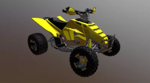 Atv Military Vehicle 3d model Atv Military Vehicle 3d model