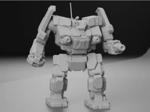 Aws Battletech Robot Character Sculpt 3d model Aws Battletech Robot Character Sculpt 3d model