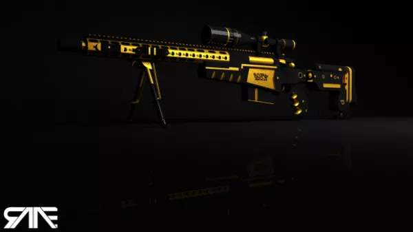 Ax308 Attack Gun 3d model Ax308 Attack Gun 3d model