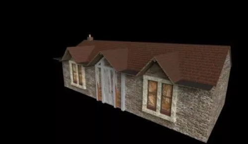 Abandoned House Scene 3d model