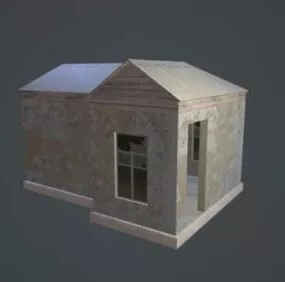 Abandoned Old House Style 3d model