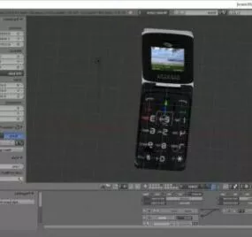 Alcatel A206 Mobile Phone 3d model