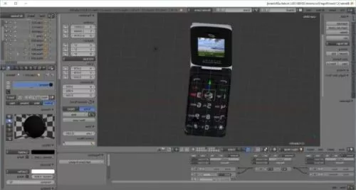 Alcatel A206 Mobile Phone 3d model Alcatel A206 Mobile Phone 3d model
