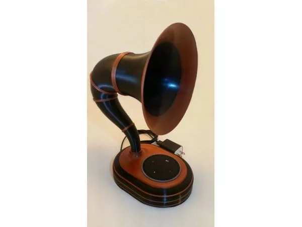 Printable Echo Dot Gramophone 3d model Printable Echo Dot Gramophone 3d model